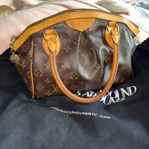 Louis Vuitton Brown and Tan Satchel